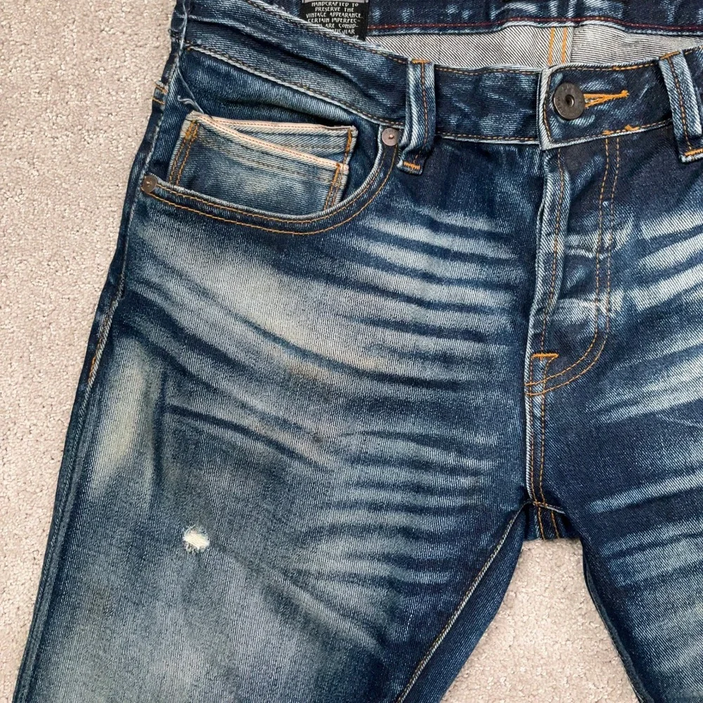 Cult of Individuality Jeans Mens 31x34 Blue Buckle 8 Distressed Slim